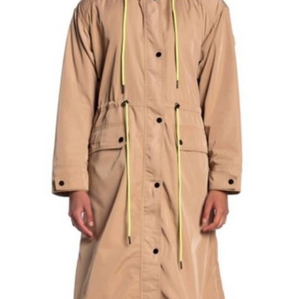 Bagatelle Sport Long Beige Tan Rain Jacket Size Extra Small